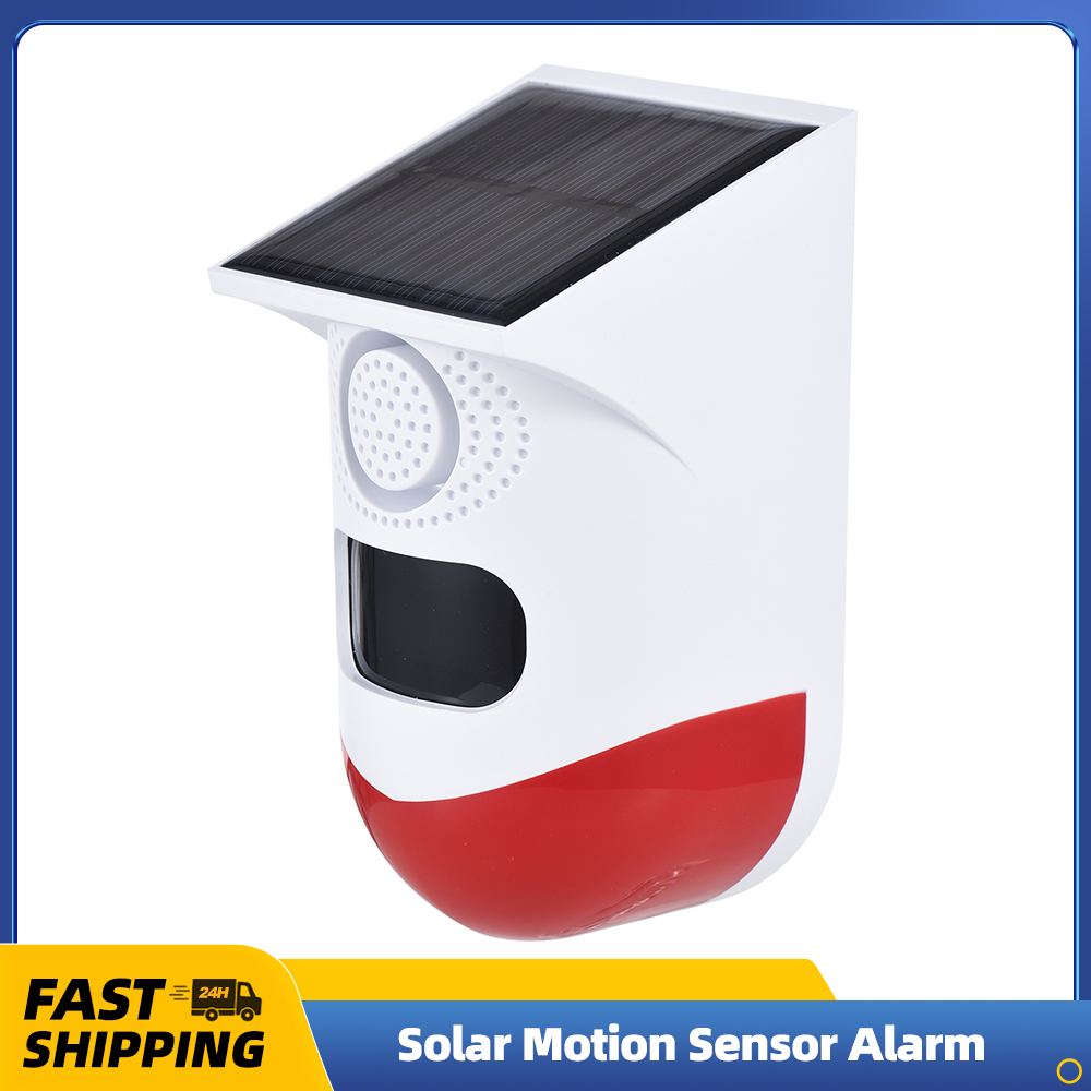 Solar Street Light Led - Solar Motion Sensor Alarm Outdoor 120dB