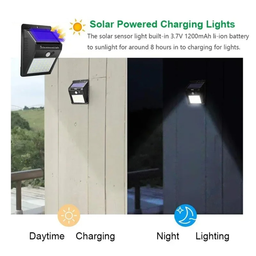 30 LED Solar Light PIR Motion  - đánh giá và giá Solar Street Light Led