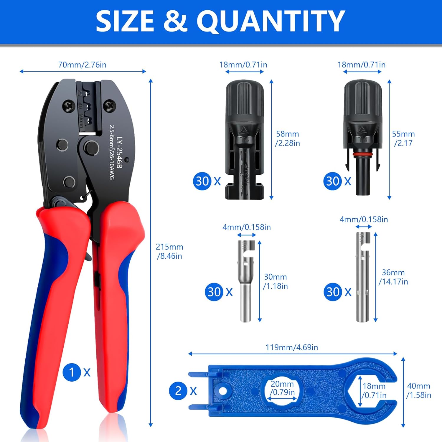 60PCS Solar Panel Connector Ki - đánh giá và giá Renewable Energy Kits