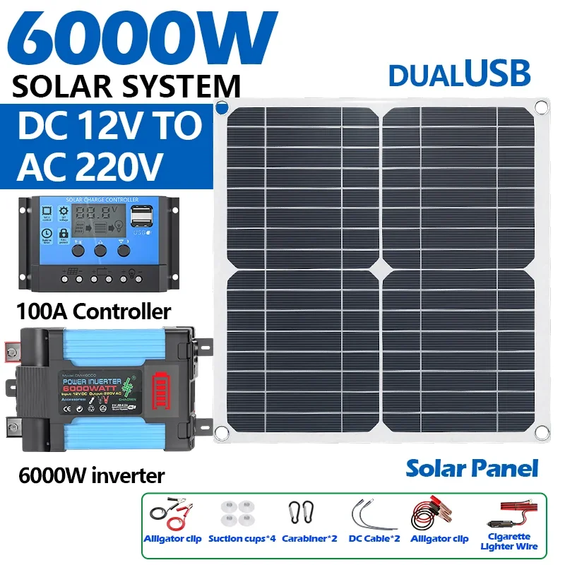 6000W solar kit equipped with  - đánh giá và giá Renewable Energy Kits