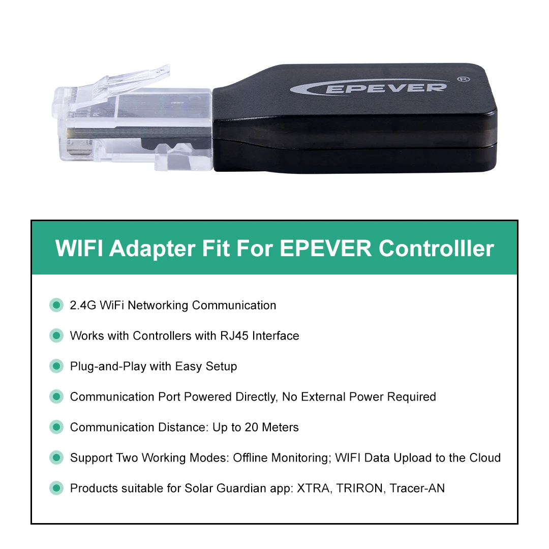 EPEVER WiFi 2.4G RJ45 D WIFI B - đánh giá và giá Flexible Solar Panel