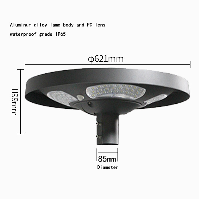 Waterproof IP65 UFO Solar LED  - đánh giá và giá Solar Street Light Led