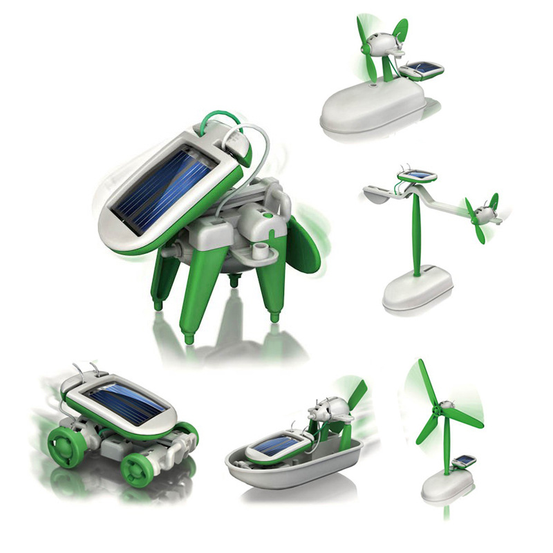 6-In-1 Solar-Power Robot Kit A - đánh giá và giá Renewable Energy Kits