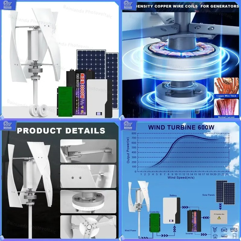 Vertical Wind Turbine Generato - đánh giá và giá Renewable Energy Generation