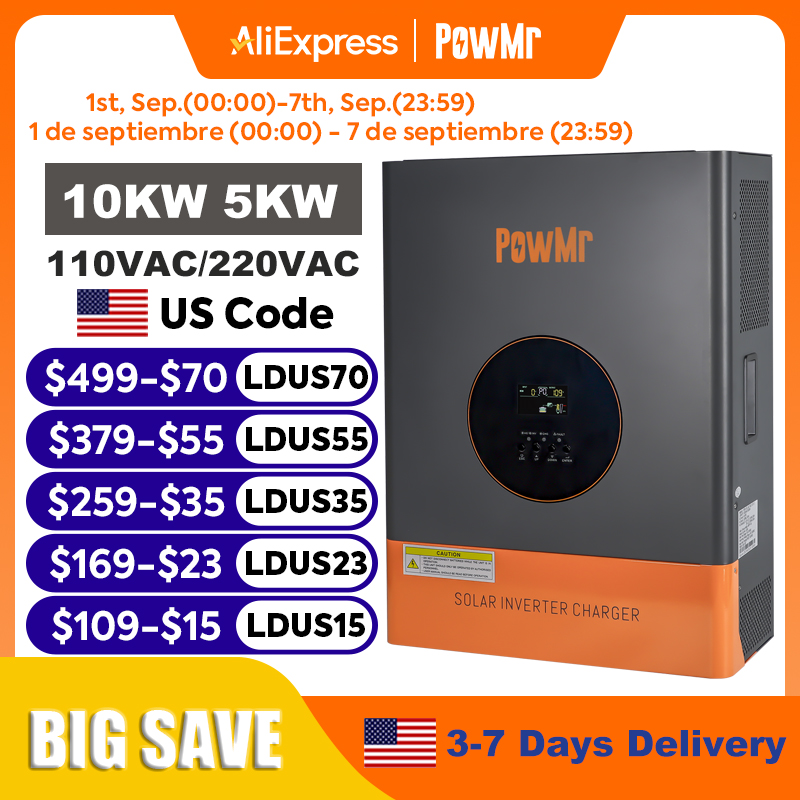 PowMr 10KW 5KW Split Phase Inv - đánh giá và giá Flexible Solar Panel